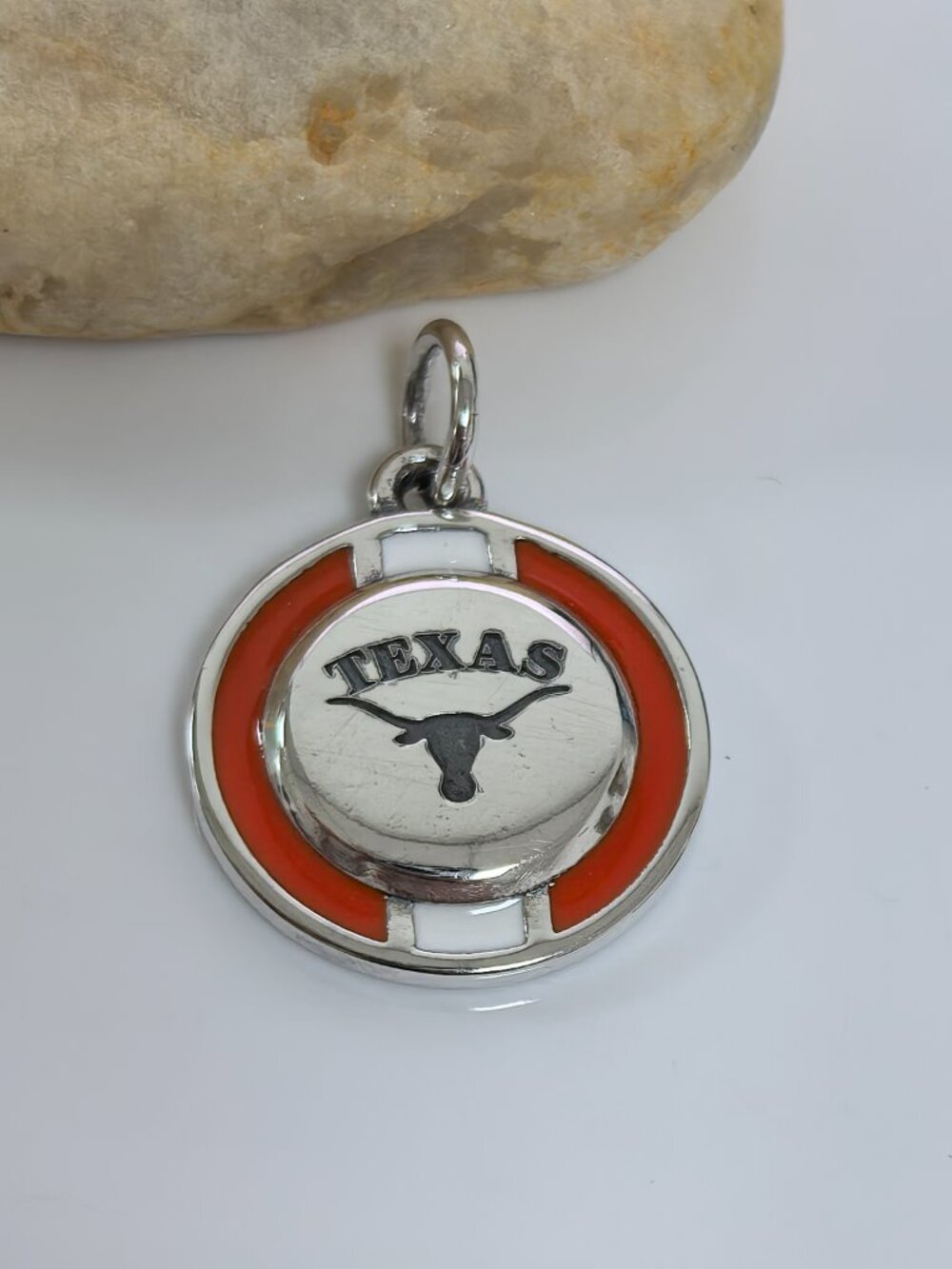 James Avery Enamel The University of Texas School Spirit Charm, S925 Silver